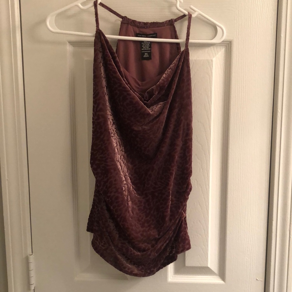 New York & Company XS leopard print top